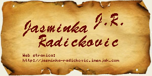 Jasminka Radičković vizit kartica